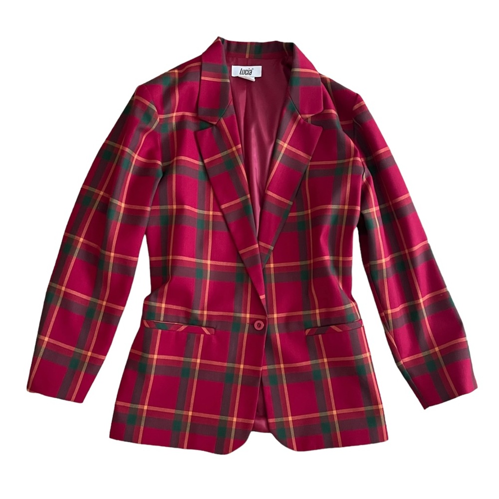 *SOLD* Vintage ‘80s plaid blazer